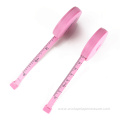 Pink Retracted Seamstress Sewing Tape Measure